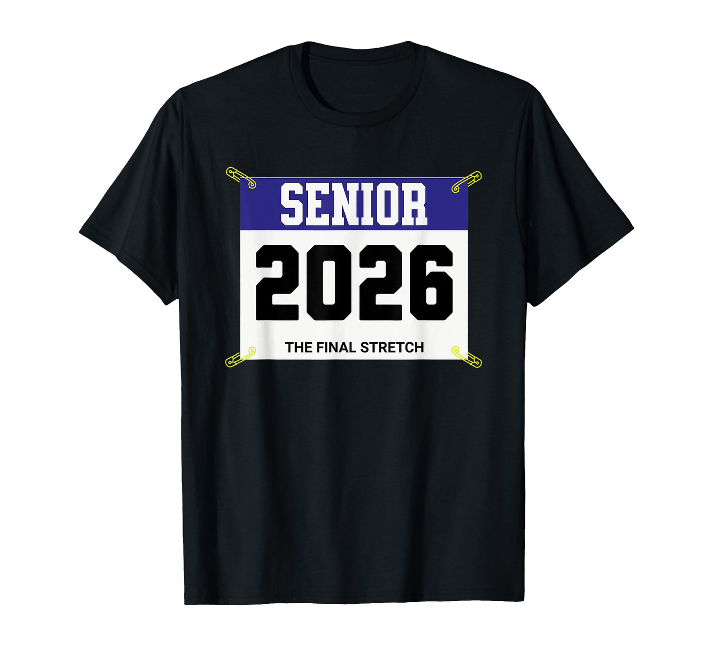 Cross Country Senior 2026 Race Bib T-Shirt