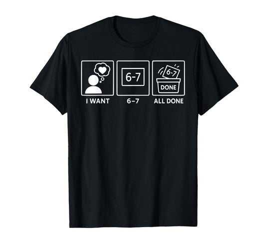 Funny 67 SPED Teacher AAC Speech Therapy SLPs ABA 6 7 Meme T-Shirt