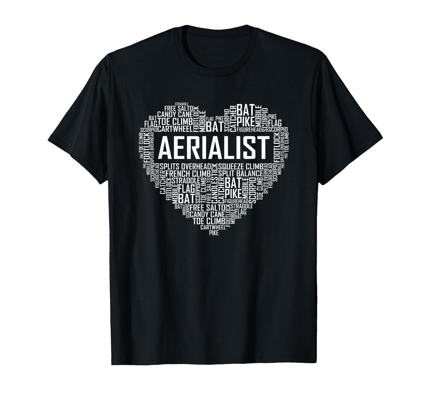 Aerialist Gifts Heart Aerial Yoga Lover Gift Yogi T-Shirt