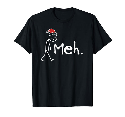Meh. Funny Christmas Introvert T-Shirt