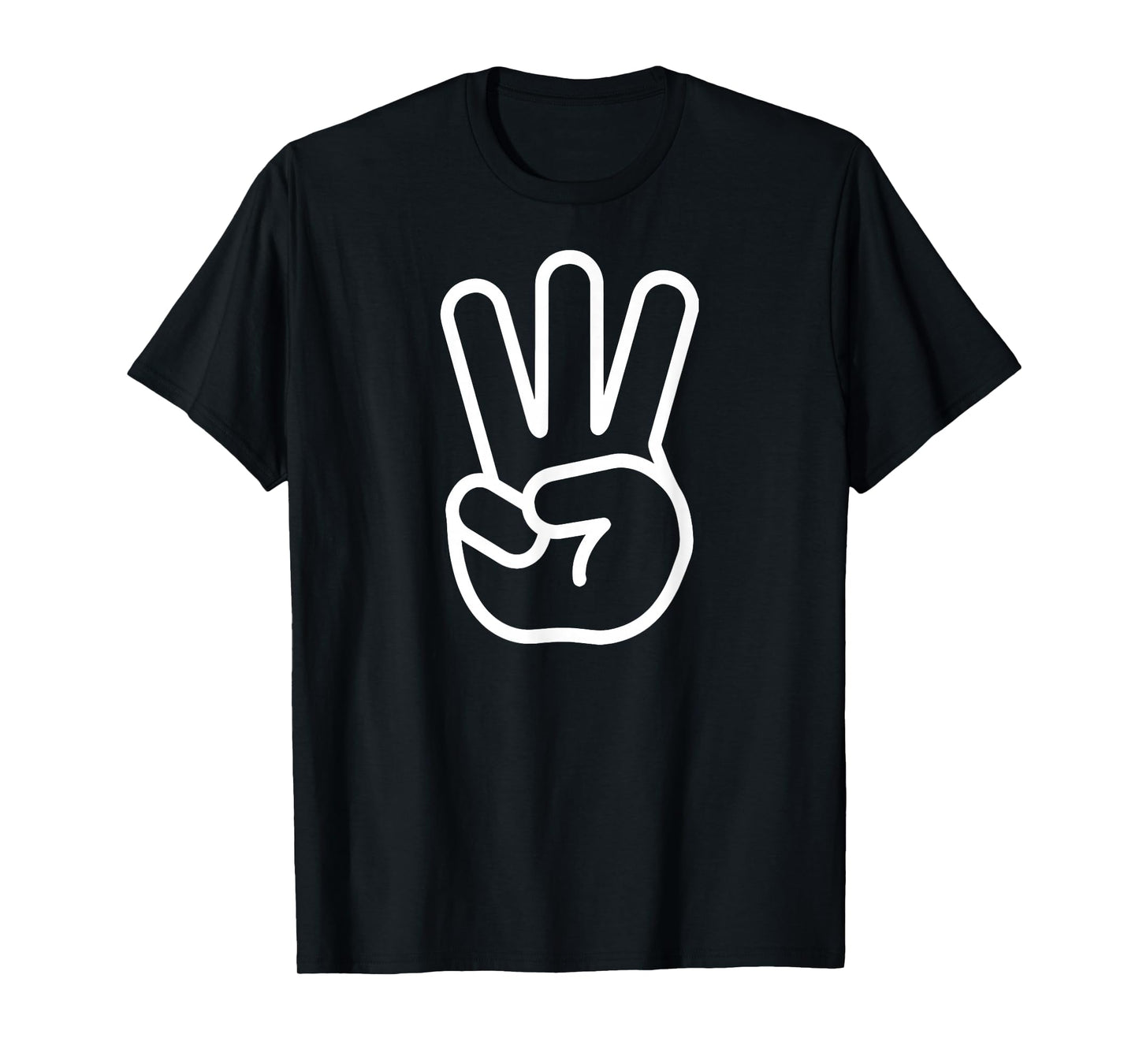 Kids 3rd Birthday Fingers Three Years Old Boys Girls T-Shirt