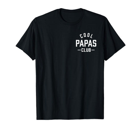 Pocket Cool Papas Club Best Papa Ever Retro Father's Day T-Shirt