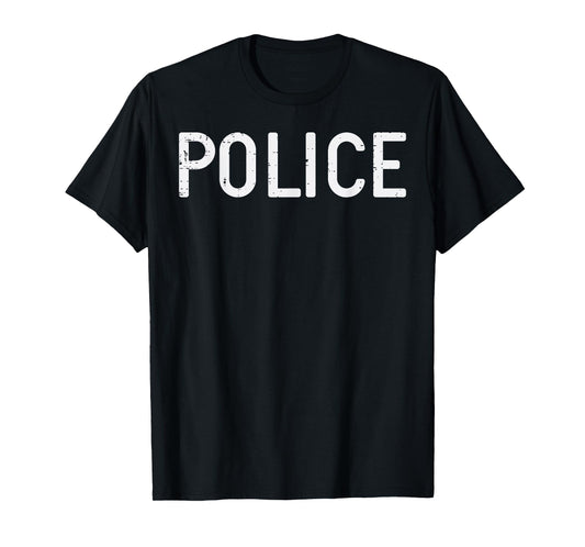 Halloween Police Costume Law Enforcement Men Boys Kids Women T-Shirt