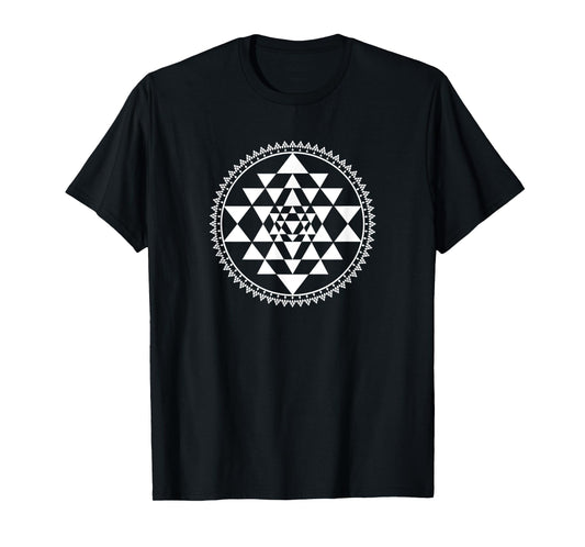 Sacred Geometry Sri Yantra for Men T-Shirt