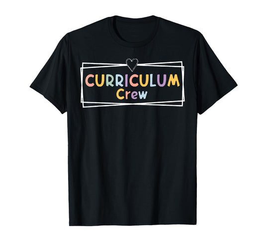 Retro Curriculum Crew Instructional Coordinator Prek Teacher T-Shirt