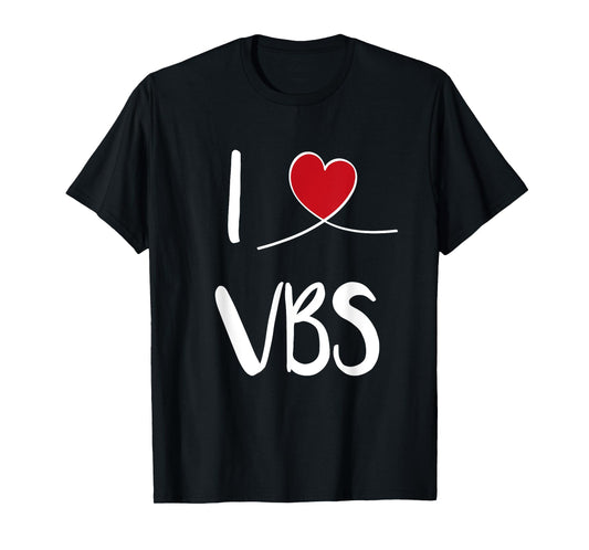 I Love VBS Vacation Bible School 2024 Cute Christian Heart T-Shirt