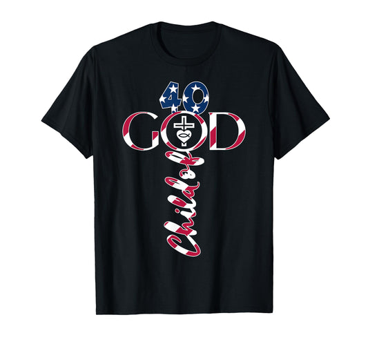 GOD 40 YEARS JESUS 40th BIRTHDAY T-Shirt