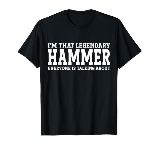 Hammer Surname Funny Team Family Last Name Hammer T-Shirt