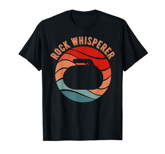 Rock Whisperer Retro Curling Vintage Curler Gifts Man Woman T-Shirt