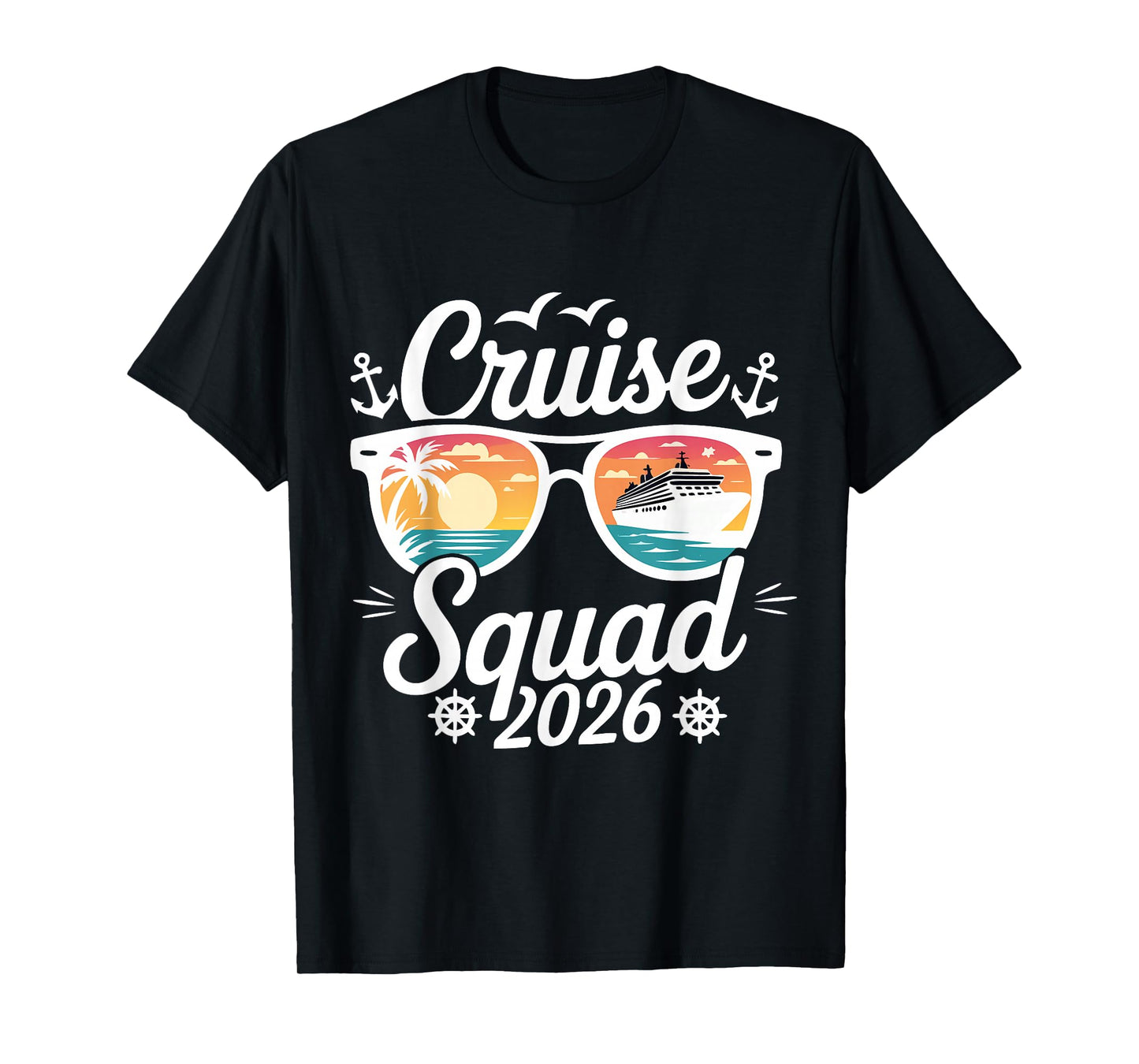 Funny Cruise Squad 2026 Summer Vacation Matching Family T-Shirt