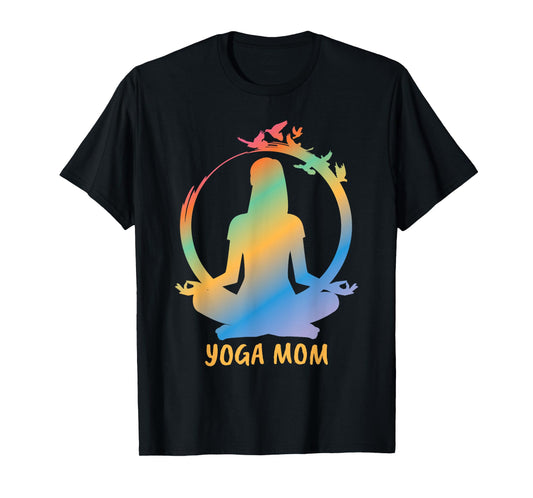 Peaceful Yoga Mom Meditation Mother's Day Gift T-Shirt