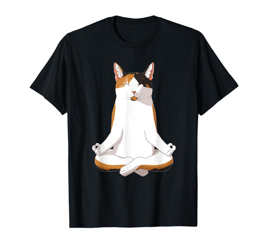 Yoga Calico Cat T-Shirt