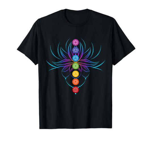 Spiritual Shirt Zen Lotus Flower Chakras Aligned Yoga Lover T-Shirt