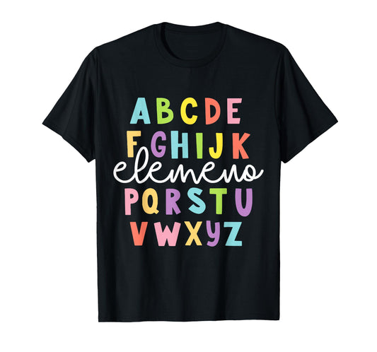 Alphabet ABC Elemeno Teacher Student Back To School Gift T-Shirt