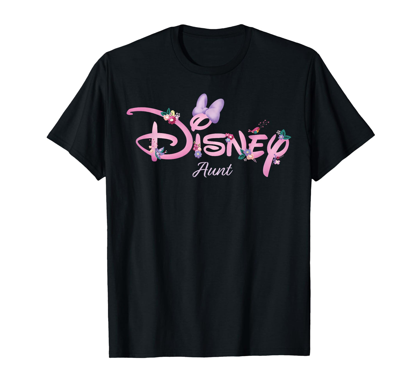 Disney Aunt Minnie Mouse Logo Family Trip Birthday Gift T-Shirt