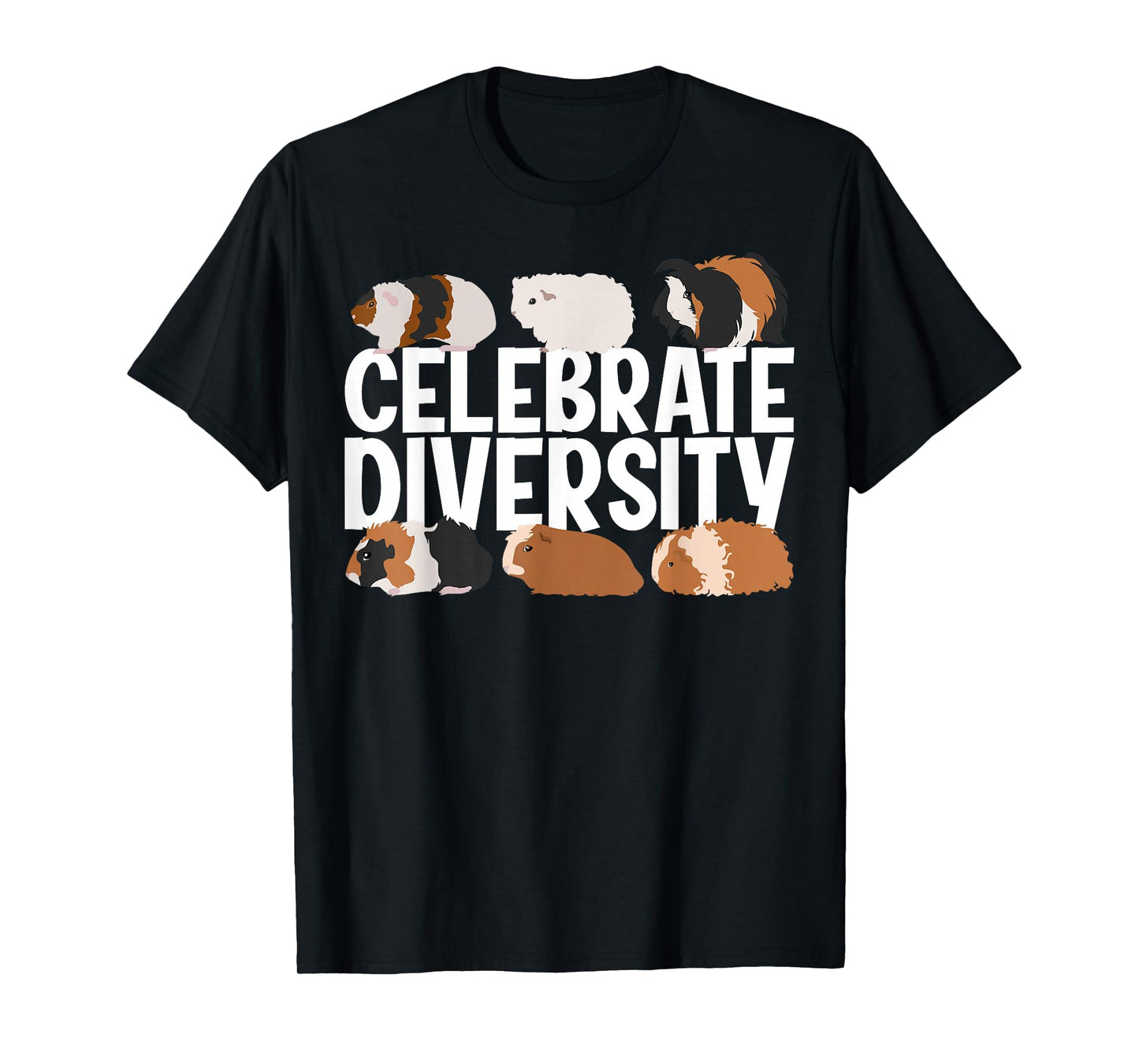 Cute Guinea Pig Art for Men Women Adult Guinea Pig Lover T-Shirt