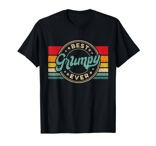Best Grumpy Ever Vintage Retro Father's Day Gift T-Shirt
