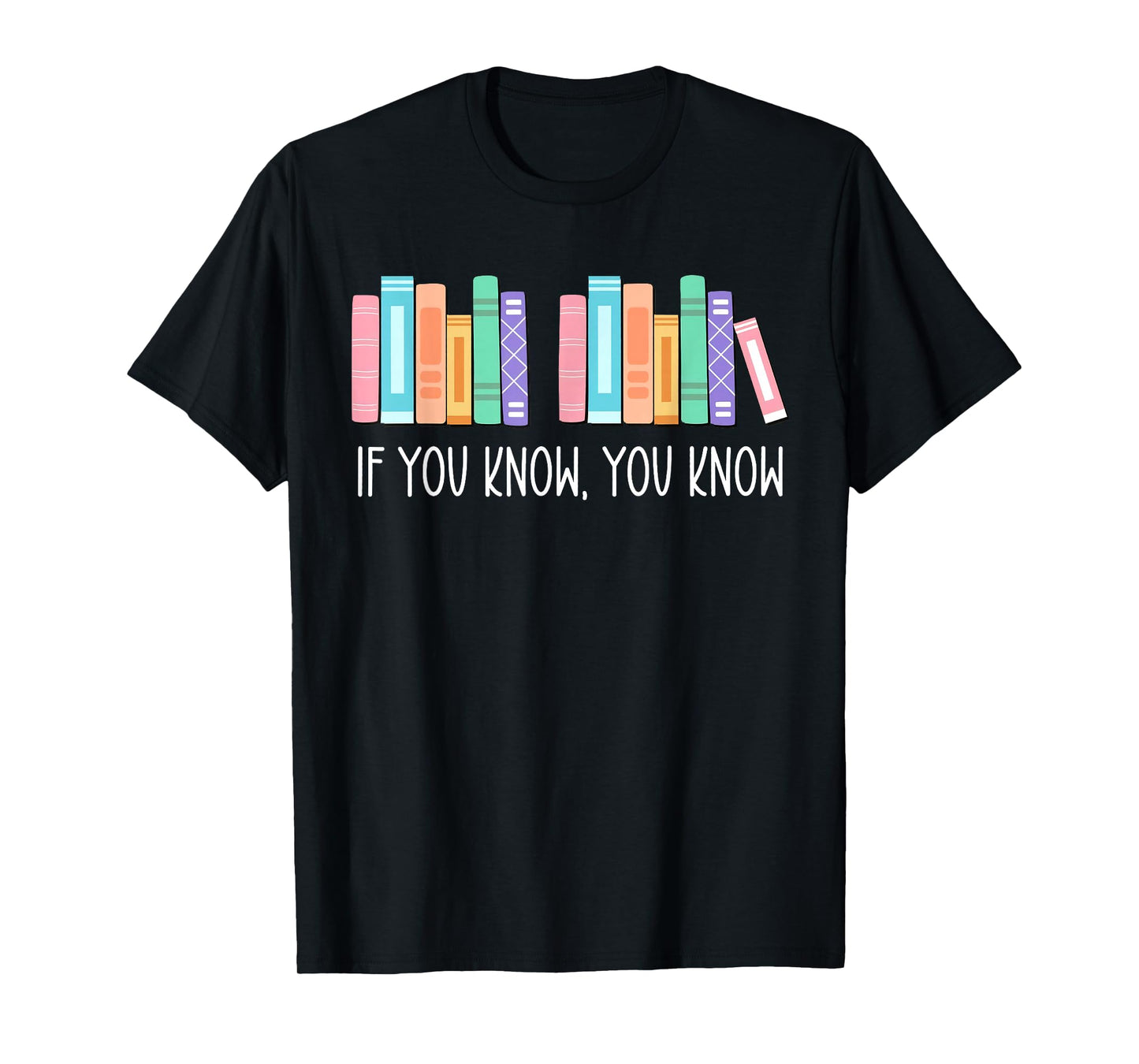 If You Know You Know 6 7 Six Seven Meme Teacher Book Lover T-Shirt
