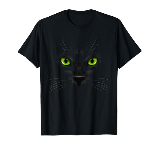 Black Cat eyes tee Shirt for lovers cats | Halloween Costume Men Women Kids T-Shirt