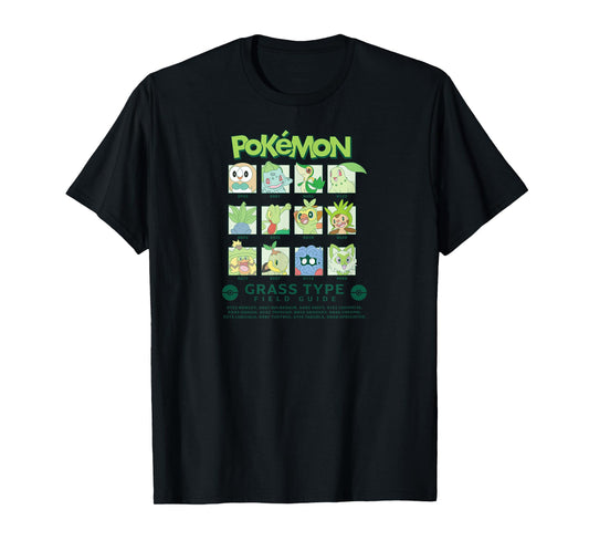 Pokémon - Grass Type Field Guide T-Shirt