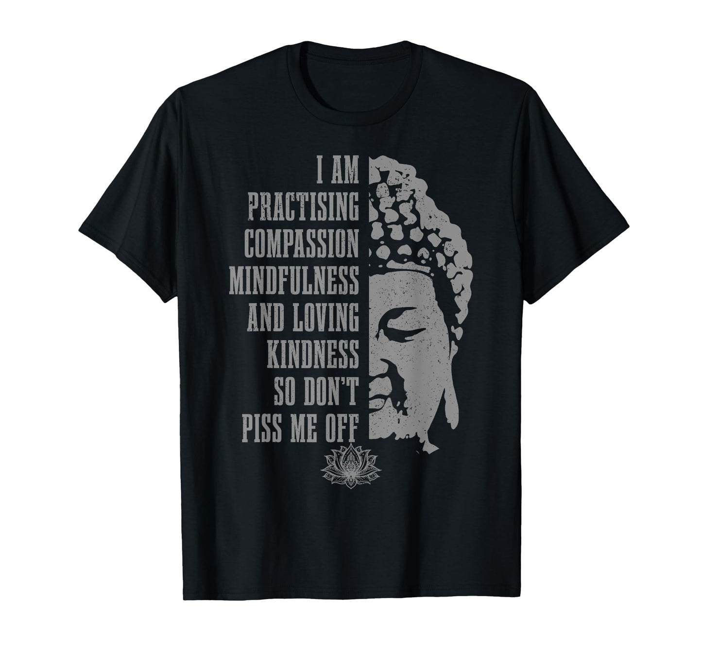 Buddhism Yoga Buddha Meditation Funny Vintage Yogi T-Shirt