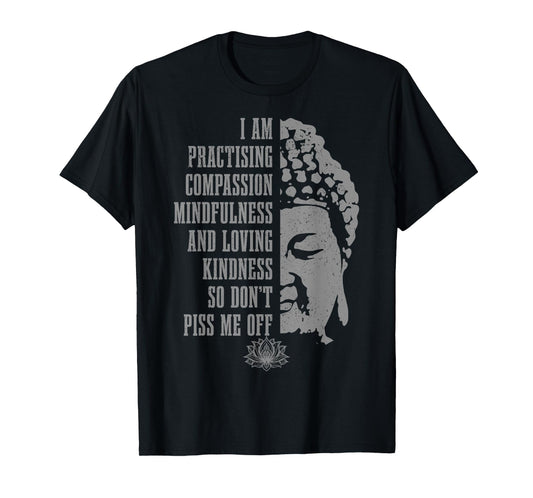 Buddhism Yoga Buddha Meditation Funny Vintage Yogi T-Shirt