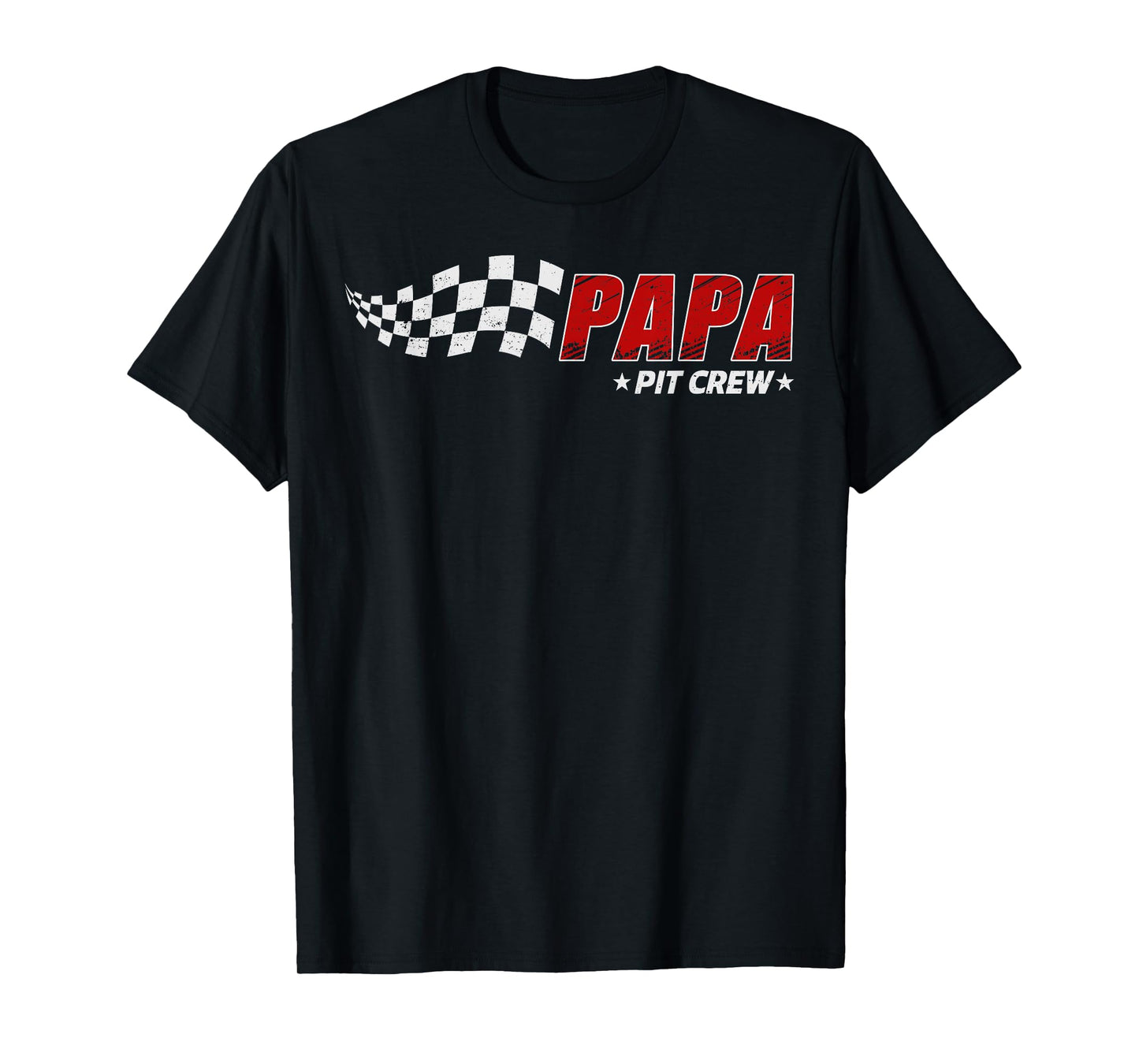 Papa Pit Crew Race Car Birthday Family Matching Pit Crew T-Shirt