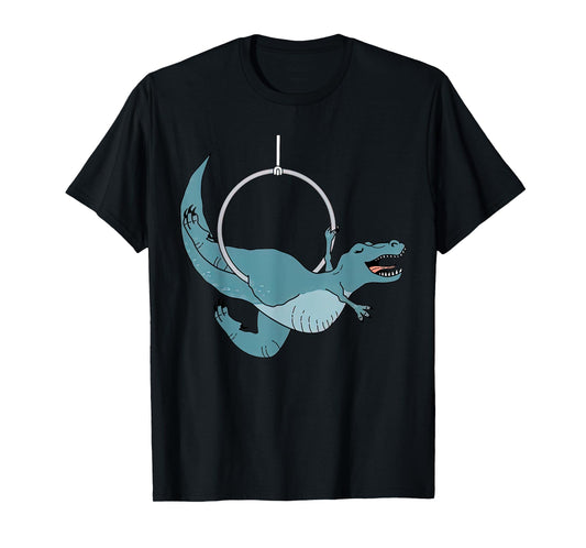 Cute Dinosaur Aerial Hoop Aerial Lyra Hoop For Aerialist T-Shirt