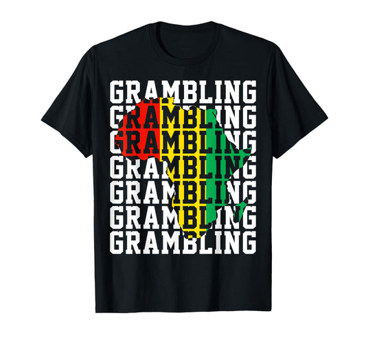 Grambling HBCU with Africa Historical Black College Alumni T-Shirt