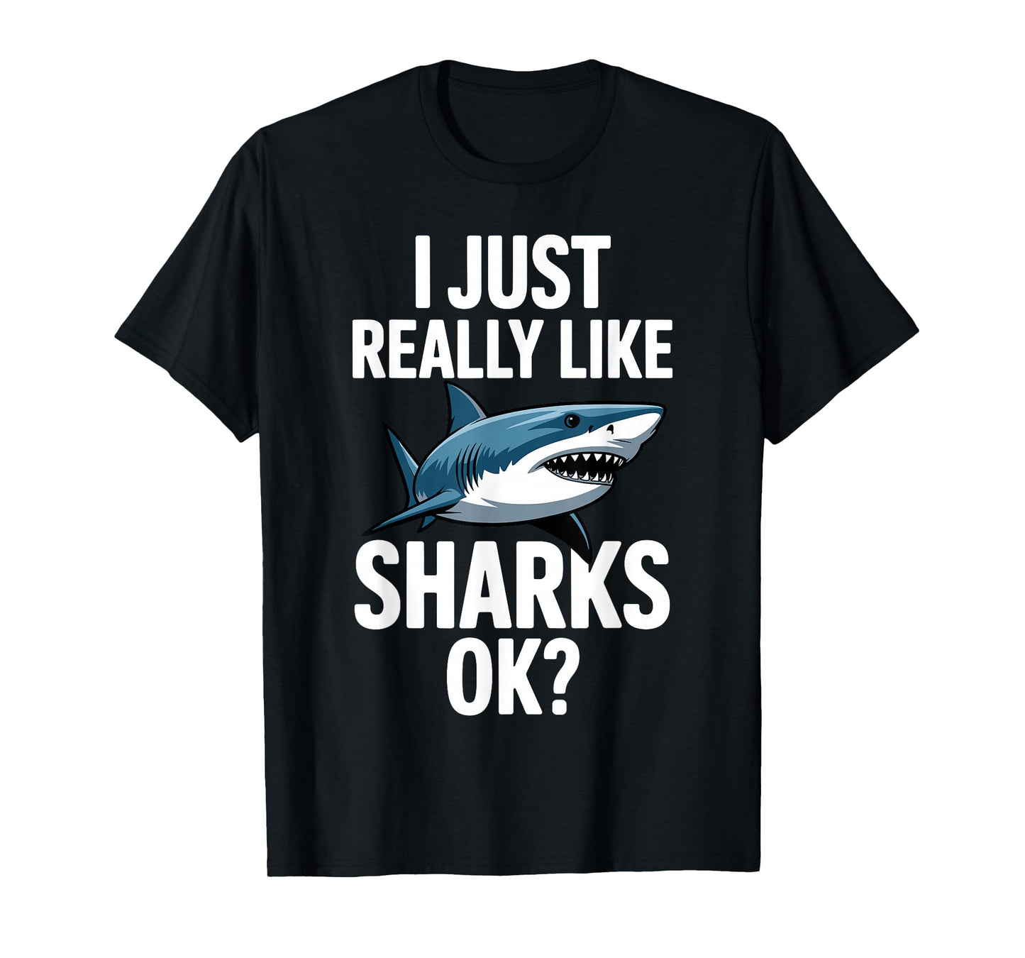 Cool Shark Art for Men Women Great White Hammerhead Shark T-Shirt