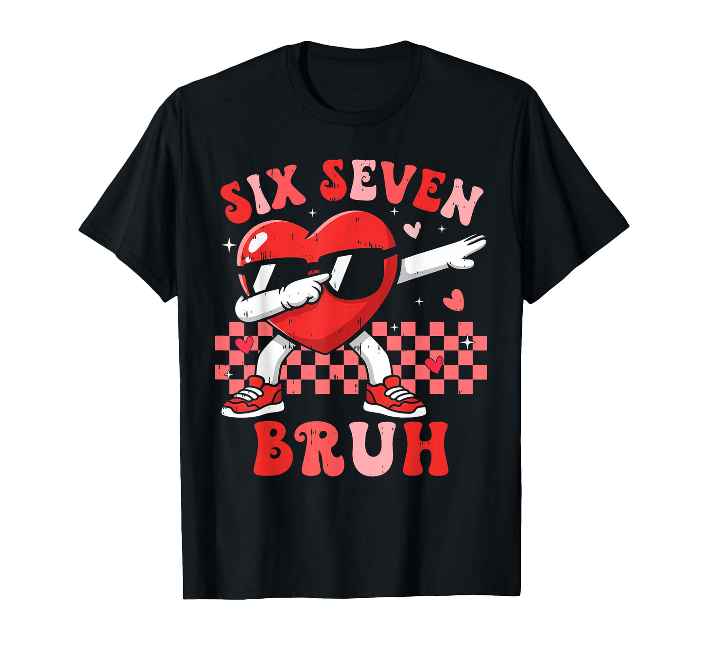 Six Seven 67 Meme Cool Valentine’s for Teens Boys Girls Kids T-Shirt