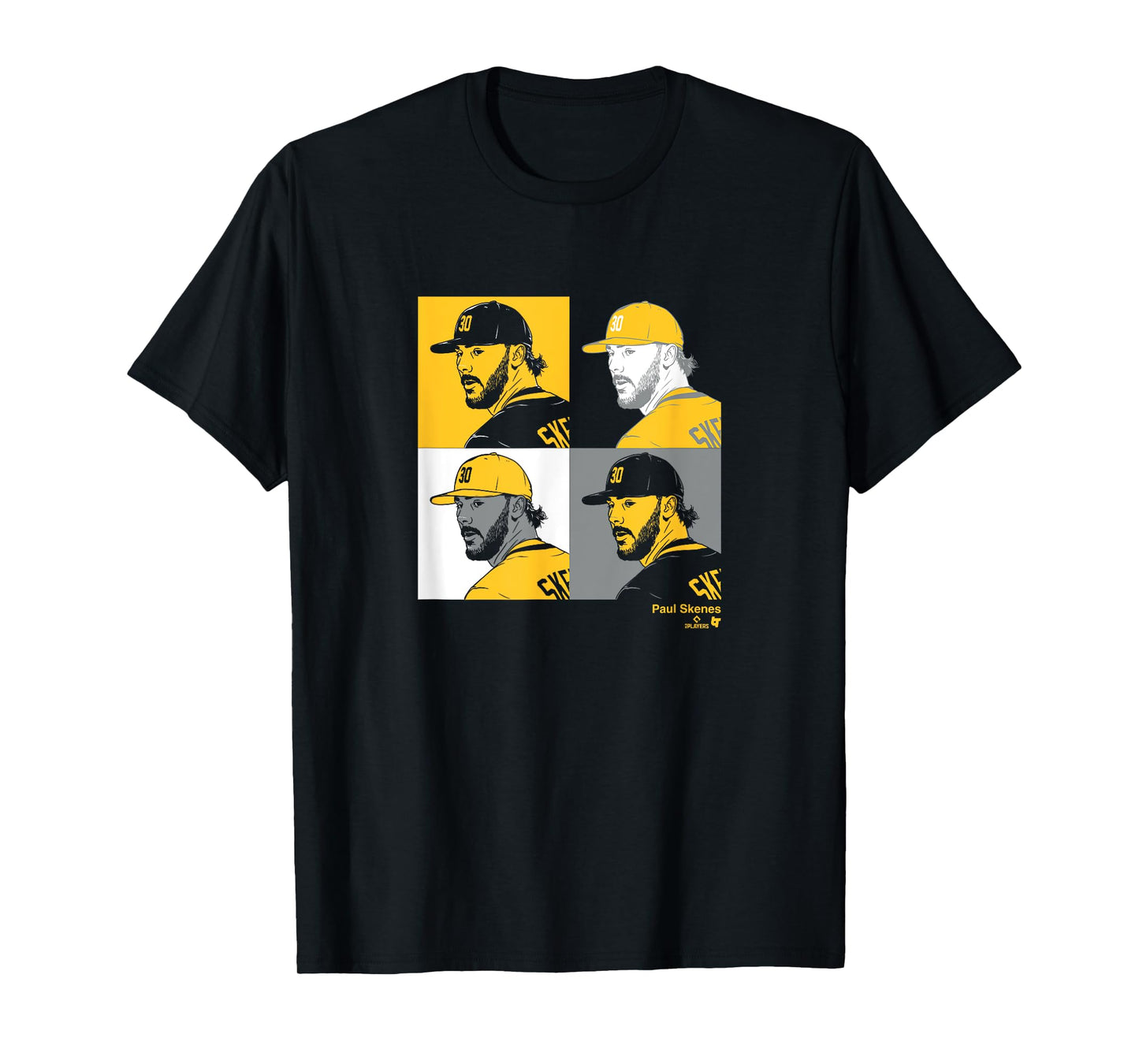 Paul Skenes: Collage Panels - Pittsburgh Baseball T-Shirt