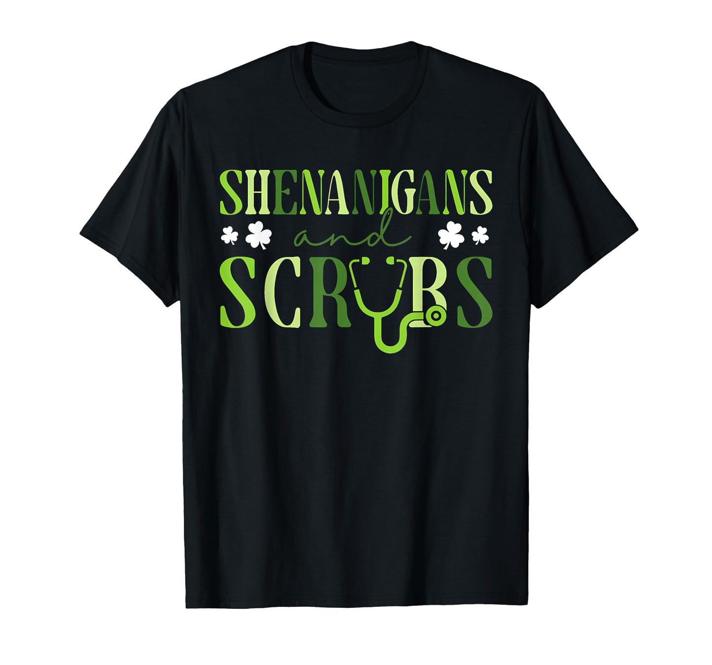 Shenanigans and Scrubs St Patricks Day Nurse T-Shirt