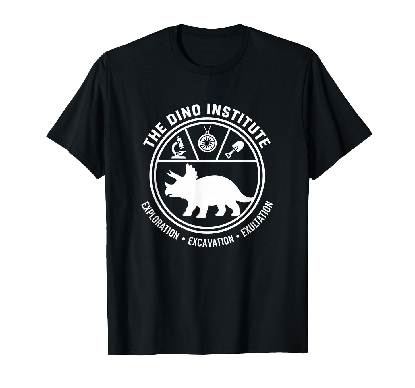 Mythical & Prehistoric Dino Institute Triceratops Paleology T-Shirt
