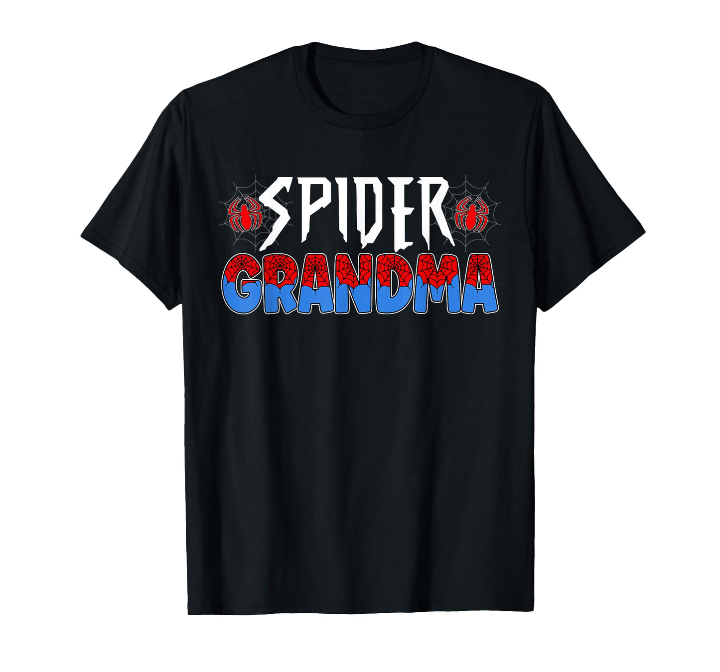 Funny Spider Web Grandma Family Matching Birthday Boy T-Shirt