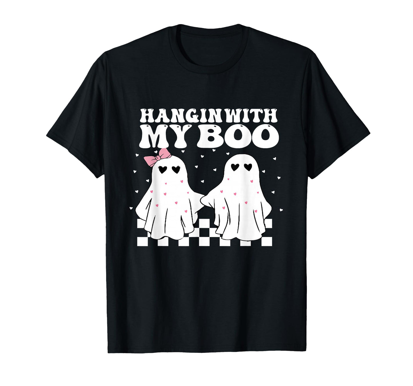 Hangin' With my Boo Couples Halloween Adult Costume His her T-Shirt