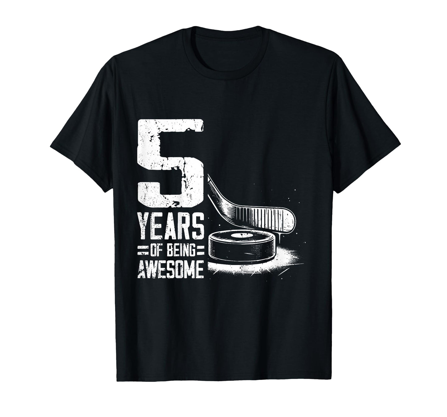 5th Birthday Boys Icehockey Player Ice Hockey 5 Years Old T-Shirt