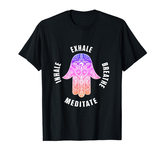 Zen Yoga Mantras Exhale Breathe Meditate Buddha Mandala Gift T-Shirt