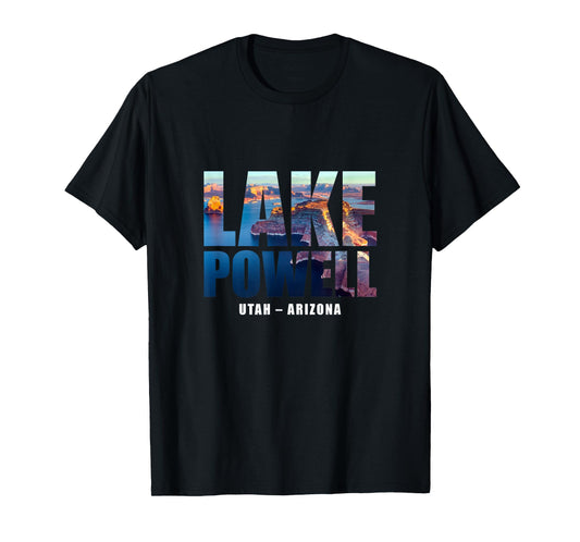 Lake Powell Landscape Inside Bold Letters Travel Souvenir T-Shirt