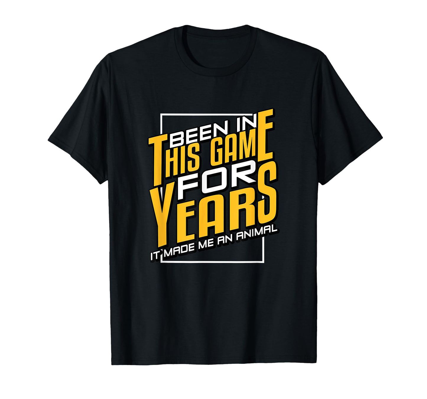 University Varsity-Gold Been In This Game For Years Yellow T-Shirt
