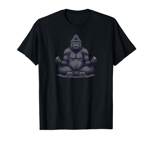 Gorilla Yoga Relax Silverback Gorilla T-Shirt