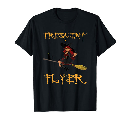 Frequent Flyer Halloween Witch | Luxury Nomad - World Travel T-Shirt