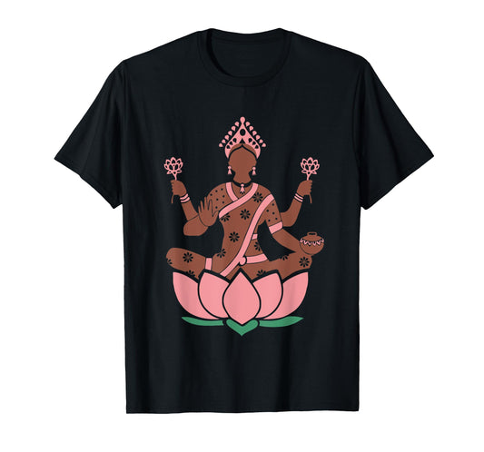 Lakshmi Sri T Shirt Hindu Hinduism Gods tee T-Shirt