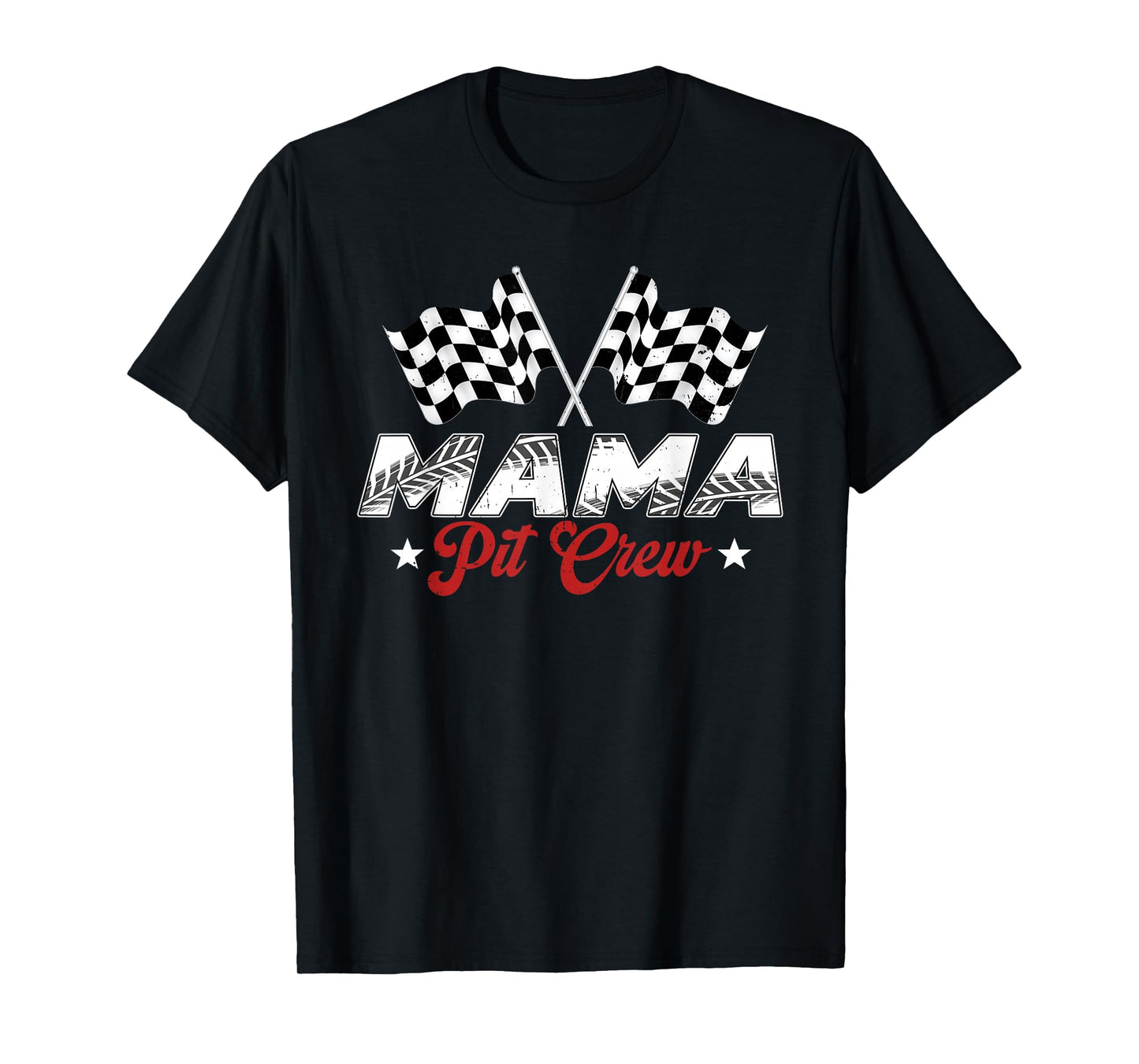 Mama Pit Crew Race Car Birthday Family Racing T-Shirt