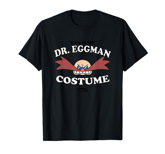 Sonic The Hedgehog Halloween This Is My Eggman Retro Costume T-Shirt