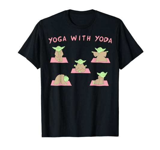 Star Wars Yoga With Yoda T-Shirt