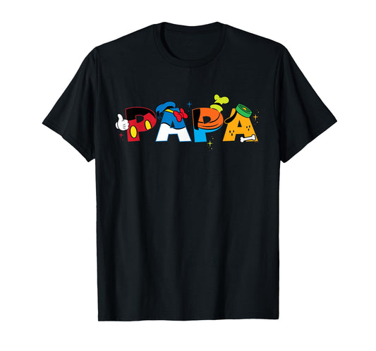 Disney Mickey Mouse and Friends Papa Father's Day Birthday T-Shirt