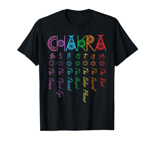 Chakra Energy Spirit Spiritual Health Healing Yoga Chakras T-Shirt