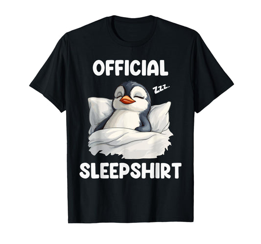 Official Sleepshirt Sleeping Penguin Animal Lovers Pajama T-Shirt