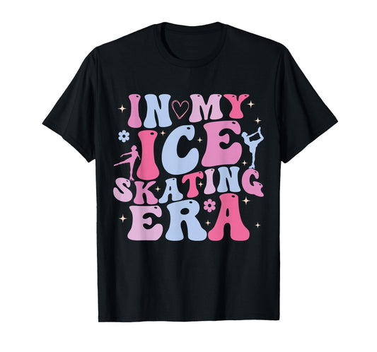 In My Ice Skating Era Groovy Funny Ice Skater T-Shirt